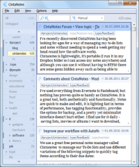 CintaNotes 3.8 screenshot. Click to enlarge!