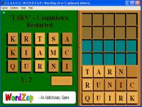 Classic WordZap 2.30 screenshot. Click to enlarge!