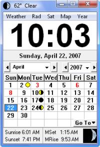 Click Clock 2.9.8 screenshot. Click to enlarge!