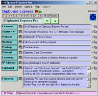 Clipboard Express Pro 3.2.7 screenshot. Click to enlarge!