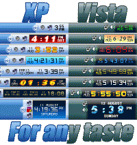 Clock Tray Skins Lite 2.1 screenshot. Click to enlarge!