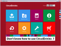 CloudBacko Lite 2.7.0.2 screenshot. Click to enlarge!