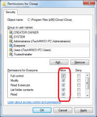 Clowp 1.2 screenshot. Click to enlarge!