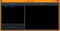 Code Generator 1.0.0.0 screenshot. Click to enlarge!