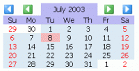 CodeThatCalendar JavaScript Calendar 3.2.1 screenshot. Click to enlarge!