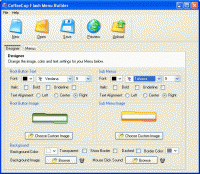 CoffeeCup Flash Menu Builder 3.5 screenshot. Click to enlarge!