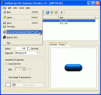CoffeeCup GIF Animator 7.6 screenshot. Click to enlarge!