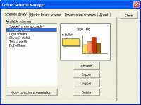Color Scheme Manager 1.0 screenshot. Click to enlarge!