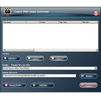 Color7 PSP Video Converter 7.9.2 screenshot. Click to enlarge!