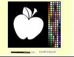 Coloring apple 1 screenshot. Click to enlarge!