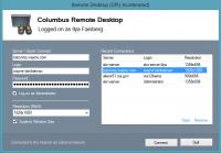 Columbus Remote Desktop 2.0 screenshot. Click to enlarge!