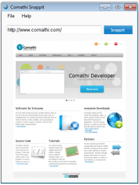 Comathi Snappit 1.0.0.0 screenshot. Click to enlarge!