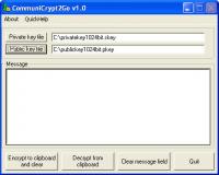 CommuniCrypt2Go 1.00 screenshot. Click to enlarge!
