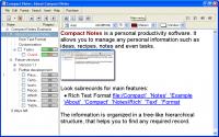 Compact Notes 1.1 screenshot. Click to enlarge!