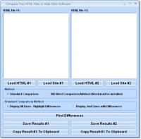 Compare Two HTML Files or Web Sites Software 7.0 screenshot. Click to enlarge!