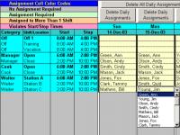 Complex Shift Schedules for 25 People 6.72 screenshot. Click to enlarge!