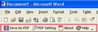 Convert DOC to PDF For Word 3.50 screenshot. Click to enlarge!