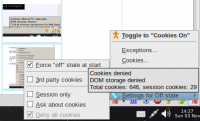 Cookie Controller 3.5 screenshot. Click to enlarge!