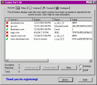 Cookie Pal 1.7c screenshot. Click to enlarge!