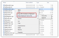 Copy Paste File Contents 1.0.3 screenshot. Click to enlarge!