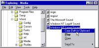 Copy Path to Clipboard 1.2.3.0 screenshot. Click to enlarge!