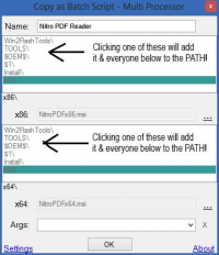 Copy as Batch Script 1.0.0.0 screenshot. Click to enlarge!
