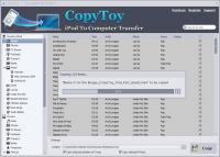 iPod To Computer Transfer 7.5.7 screenshot. Click to enlarge!