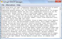 Corrupt DOCX Salvager 2.0 screenshot. Click to enlarge!