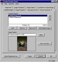 Creata Screensaver 3.3 screenshot. Click to enlarge!