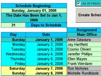Create Floor Schedules for Your Agents 3.92 screenshot. Click to enlarge!