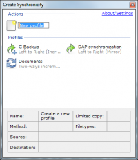 Create Synchronicity 6.0 screenshot. Click to enlarge!