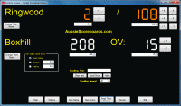 Cricket Scoreboard Basic 1.0.5 screenshot. Click to enlarge!