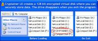 Cryptainer LE Encryption Software 9.2.0 screenshot. Click to enlarge!