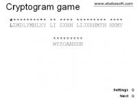 Cryptogram puzzle 1 screenshot. Click to enlarge!