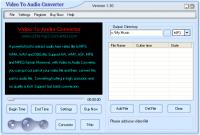 Crystal Video To Audio Converter 1.30 screenshot. Click to enlarge!