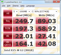 CrystalDiskMark 5.1.2 screenshot. Click to enlarge!