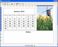 Custom Calendar Maker 2.33 screenshot. Click to enlarge!