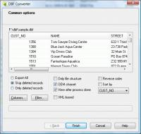 DBF Converter 5.1 screenshot. Click to enlarge!