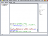 DMDirc 0.8 screenshot. Click to enlarge!