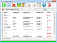 DNS Blacklist Monitor 1.0 screenshot. Click to enlarge!