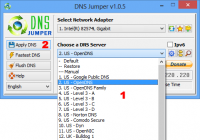 DNS Jumper 2.1 screenshot. Click to enlarge!