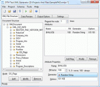 DTM Test XML Generator 1.20.5 screenshot. Click to enlarge!