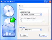 DVD Copy Movie 1.12 screenshot. Click to enlarge!