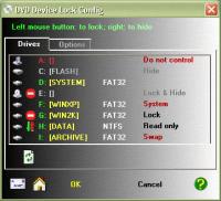 DVD Device Lock 2.99 screenshot. Click to enlarge!