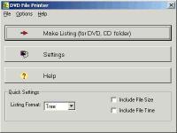 DVD File Printer 2.3.0.9 screenshot. Click to enlarge!