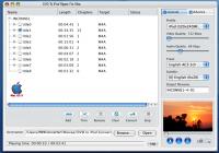DVD T0 iPod Ripper 4 Mac 2011.1105 screenshot. Click to enlarge!