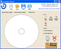 DVD and CD Label Maker Wizard 2.05 screenshot. Click to enlarge!