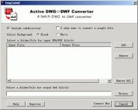 DWG DWF Converter AutoDWG 2.49 screenshot. Click to enlarge!