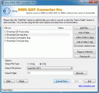 DWG to DXF Converter Pro 2007 2010 screenshot. Click to enlarge!
