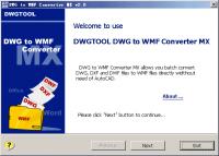 DWG to WMF Converter MX 5.6.8 screenshot. Click to enlarge!